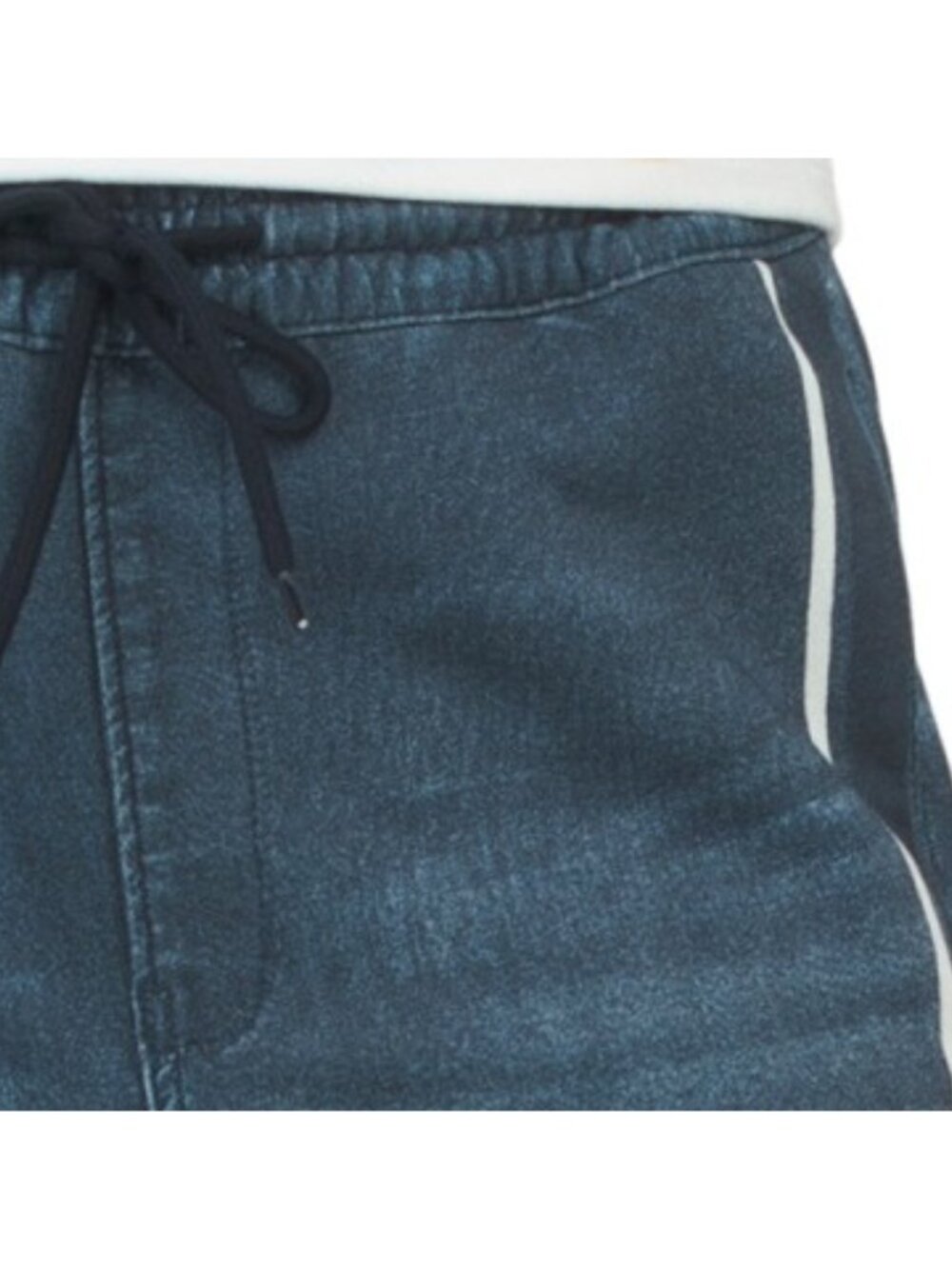ECRU Knit Denim Track Pants - Picture 3 of 4